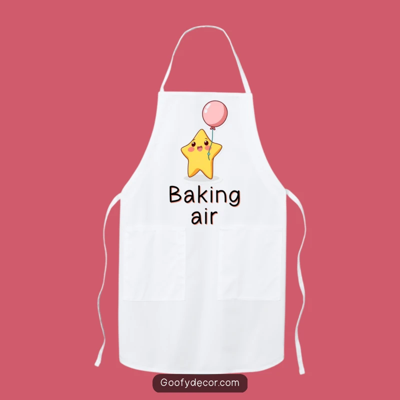 Funny Bouncing Star Apron: Playful Balloon Time, Kitchen Fun