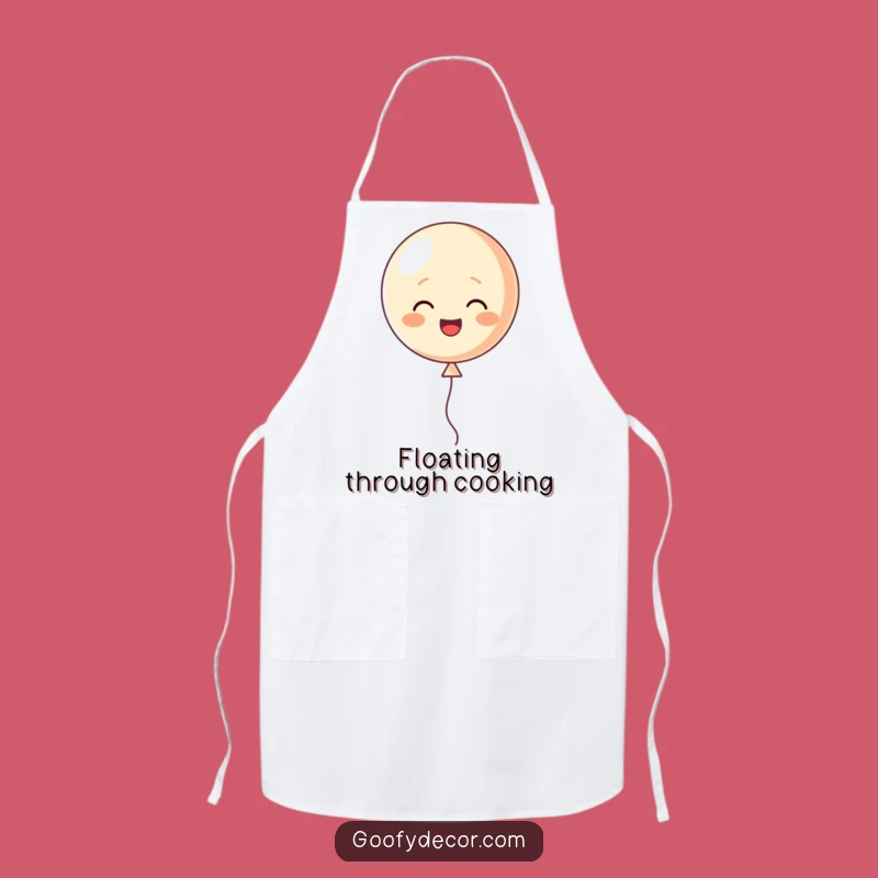 Funny Festive Apron: Balloon Character Floating Design, Hilarious Funny Gift for Celebrations