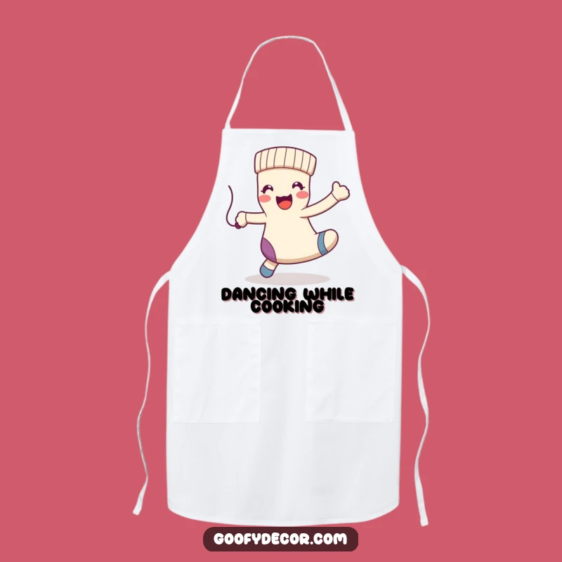 Funny Kawaii Sock Dance Apron: Cook with Fun - Perfect Kitchen Funny Gift!