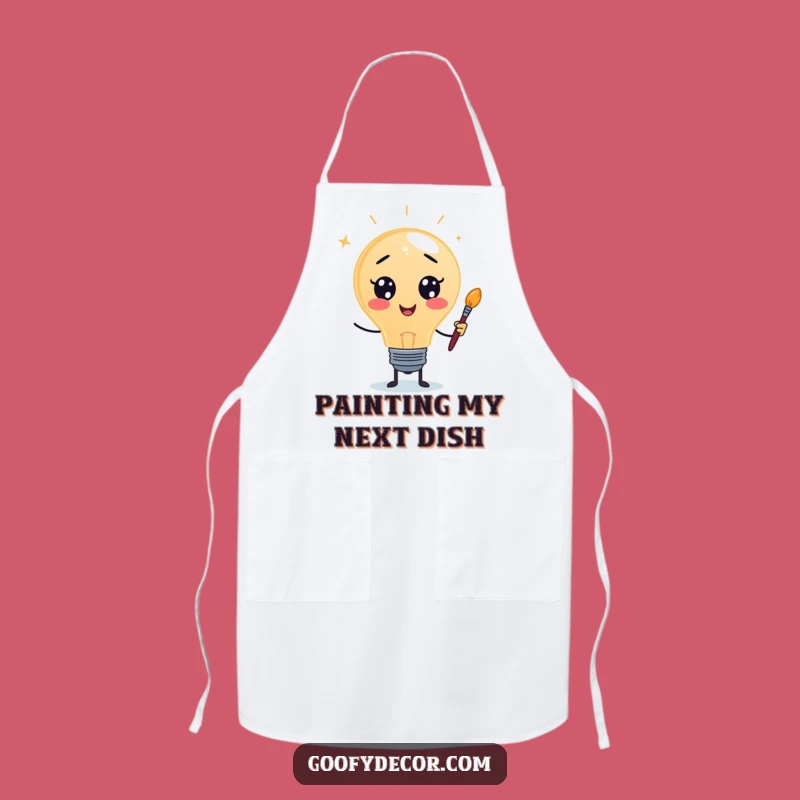 Funny Lightbulb Apron: Create Masterpieces with Artistic Protection