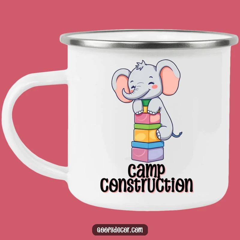 Funny Giggling Elephant Camping Mug: Outdoor Fun, Joyful Sipper