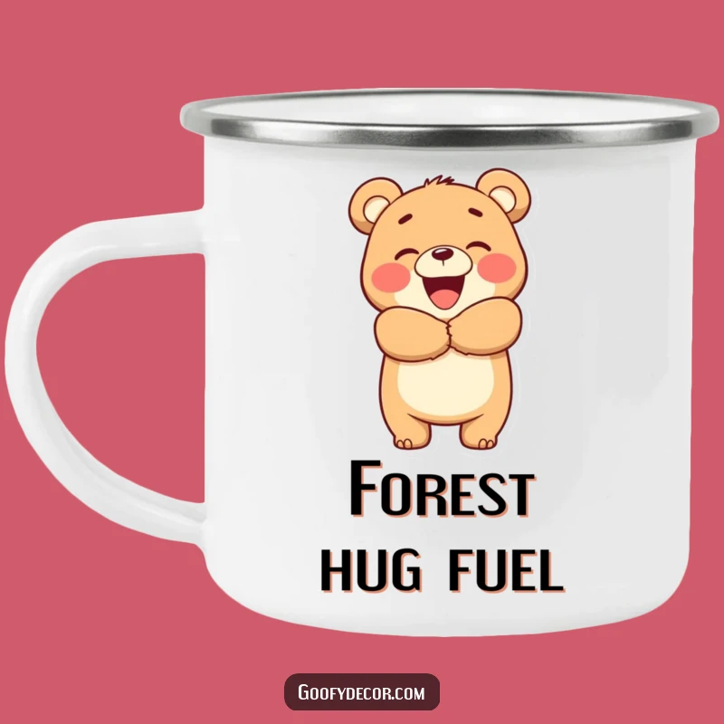Funny Bear Hug Camping Mug: Sip Your Drink with This Big Bear, Great Funny Gift!