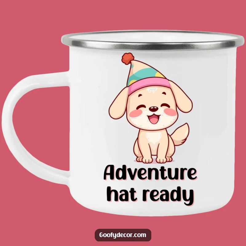 Funny Dog Camping Mug: Sip Your Drink with This Happy Pup, Great Funny Gift!