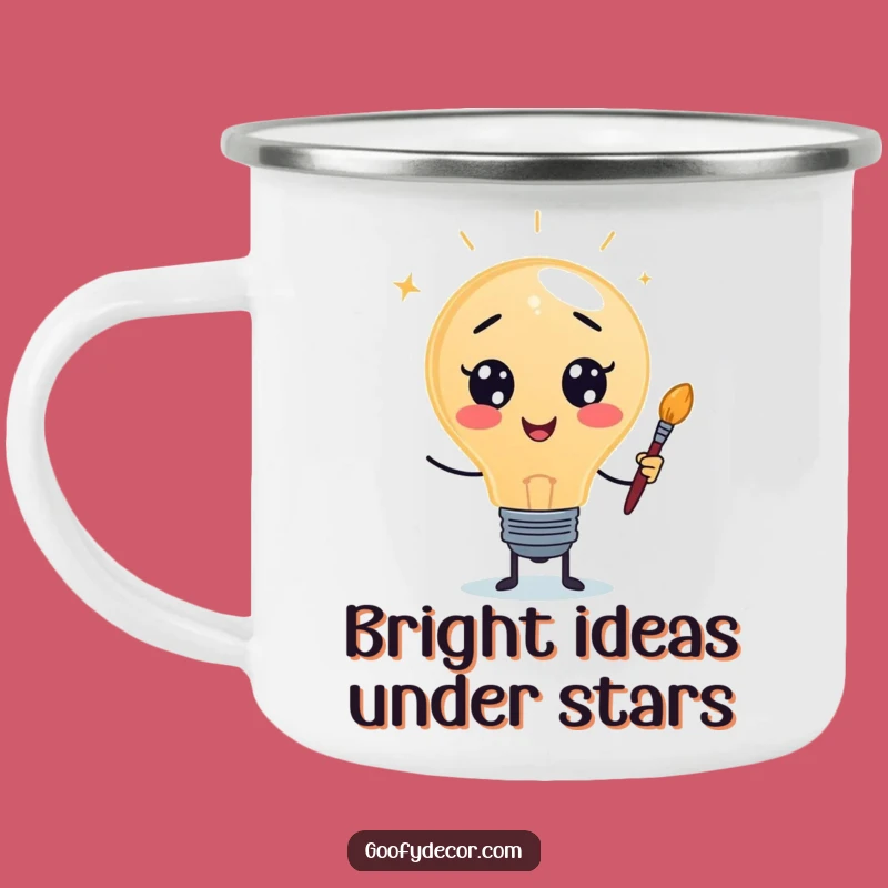 Funny Lightbulb Camping Mug: Fuel Your Adventures with Bright Ideas