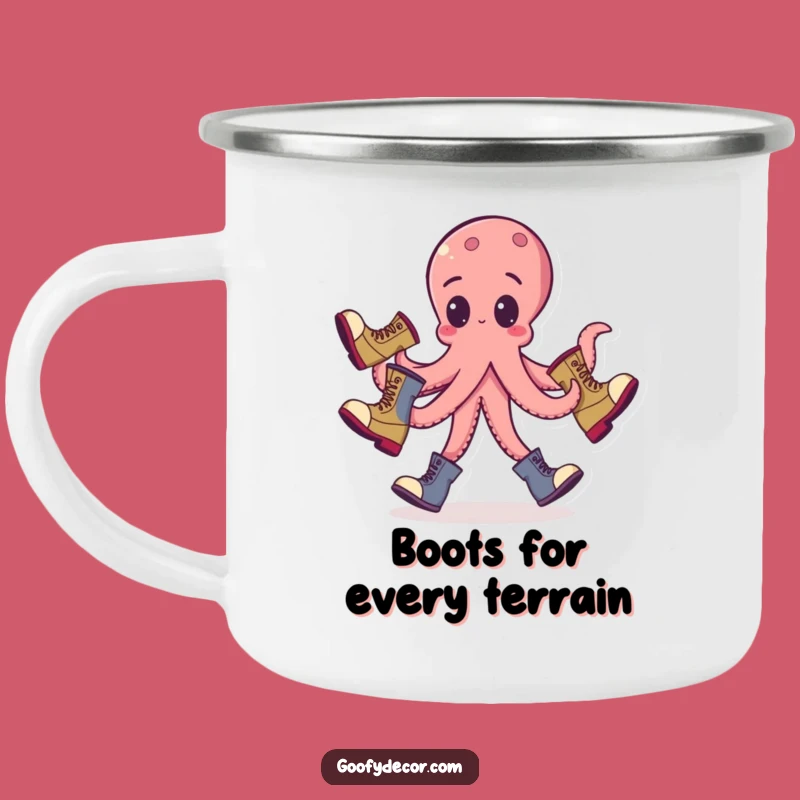 Funny Octopus Juggling Camping Mug: Adventure with Whimsy - Outdoor Gift