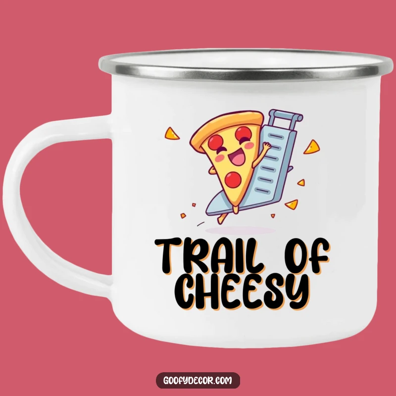 Funny Pizza Grater Camping Mug: Outdoor Giggling Slice Cup, Best Funny Gift