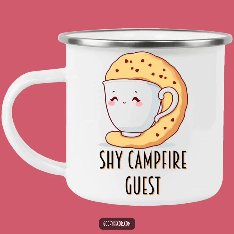 Funny Shy Teacup Camping Mug: Outdoor Hiding Character Cup, Best Funny Gift