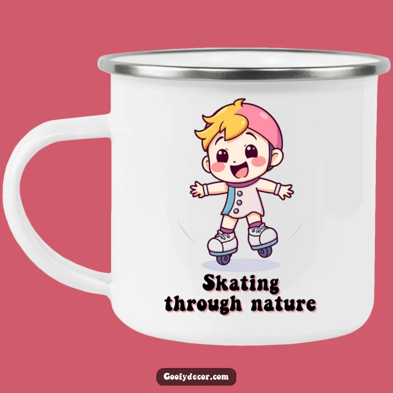 Funny Roller Skate Camping Mug: Fuel Your Adventures with Motion