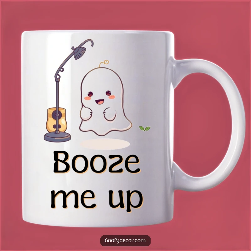 Funny Ghost Mug: Mischievous Spooky Character Hiding, Perfect Funny Gift for Halloween Lovers
