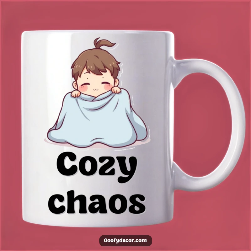 Funny Giant Blanket Mug - Playful Folding Fail Gift for Home