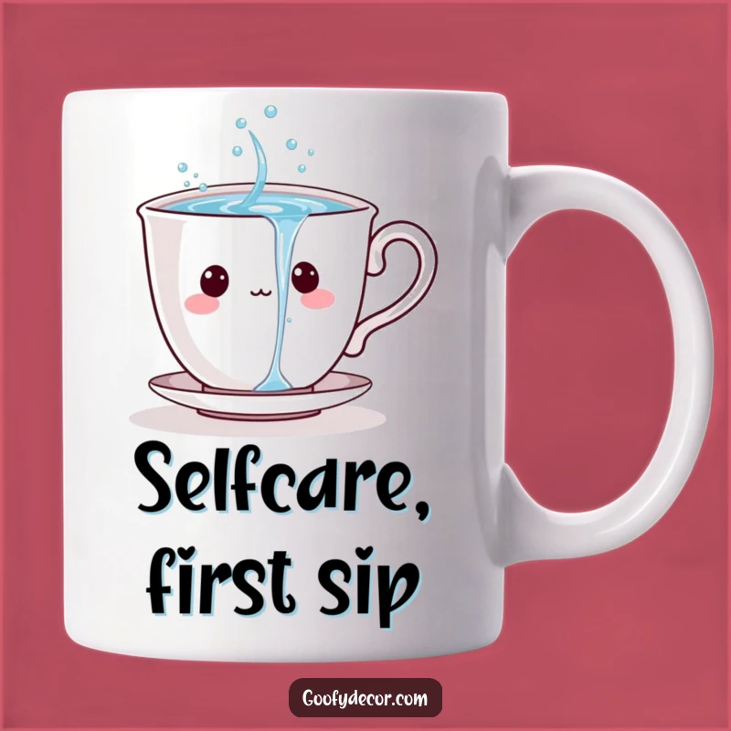 Funny Teacup Sparkler Mug: Playful Cartoon Character Refreshment Gift