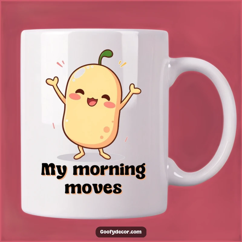 Funny Wobbly Dancer Mug: Hilarious Character Gift for Joyful Mornings