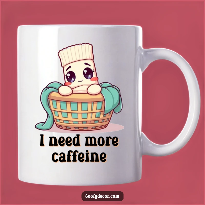 Funny Sock Laundry Day Mug: Hilarious Cartoon Sock Gift for Washer Woes