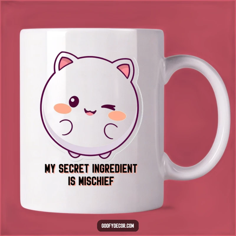 Funny Winking Character Mug - A Playful & Smiling Face Gift for Fun Lovers