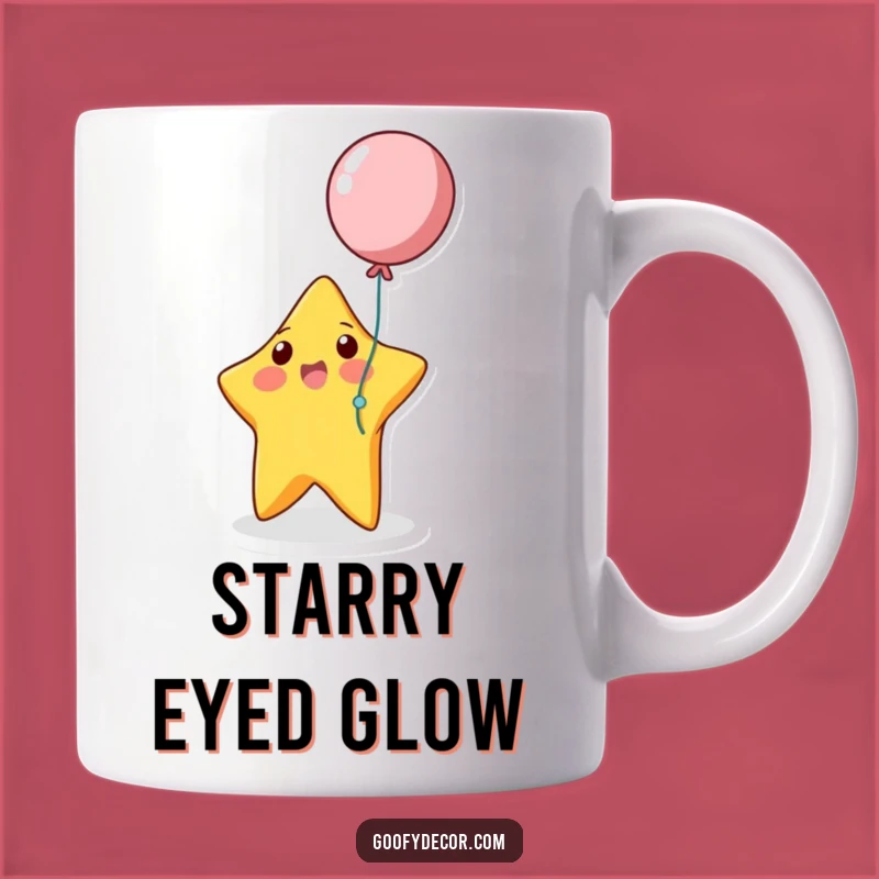 Funny Bouncing Star Mug: Playful Balloon Fun, Cheerful Gift