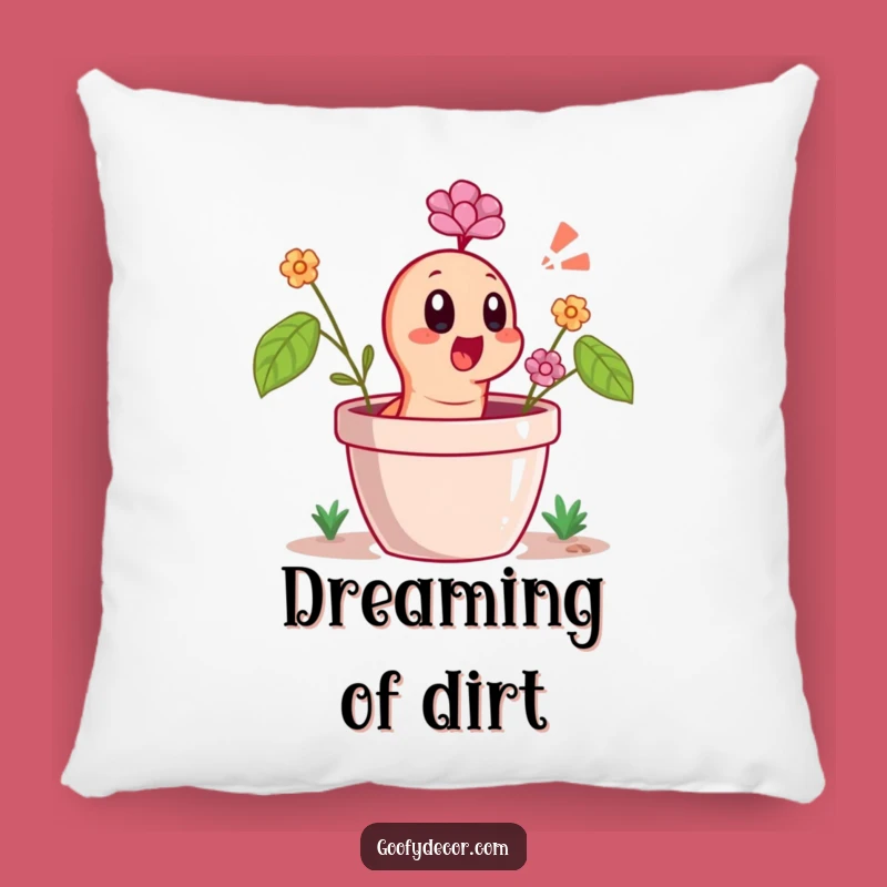 Funny Worm Pillow - Cozy Garden Surprise Comfort - Funny Gift