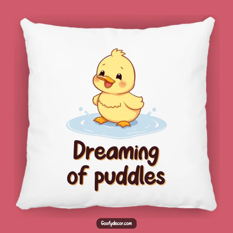 Funny Duckling Splashing Pillow: Comfy Cheer for Your Couch - Perfect Gift
