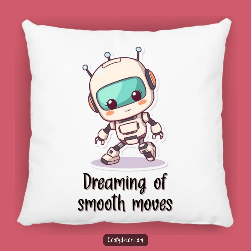 Funny Kawaii Robot Tripping Pillow: Cozy Comfort with a Clumsy Twist