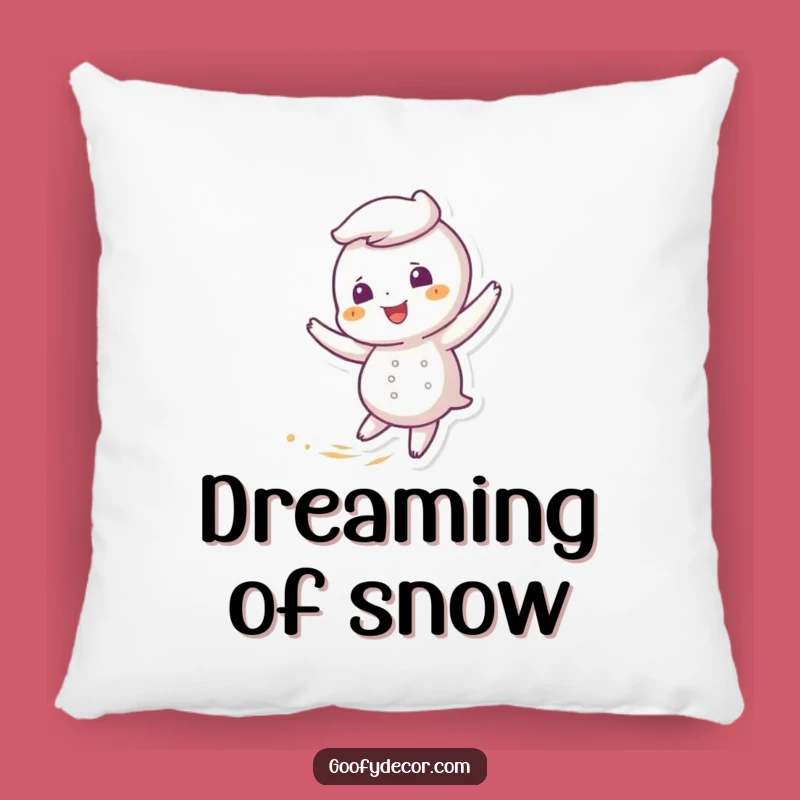 Funny Giggling Snowflake Pillow, Cozy Comfort with a Hilarious Winter Twist