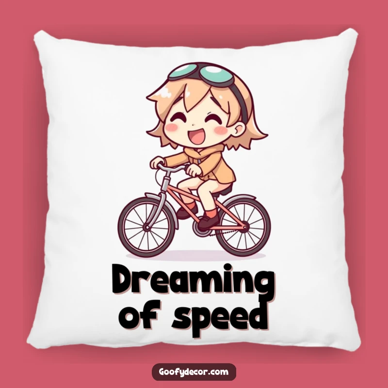 Funny Small Bike Pillow - Cozy Comfort & Hilarious Ride Gift