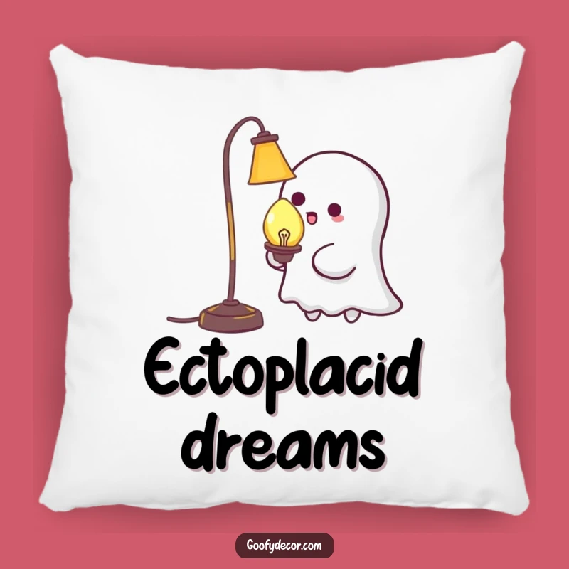 Funny Kawaii Ghost Tickling Lamp Pillow: Cozy Comfort with a Spooky Twist