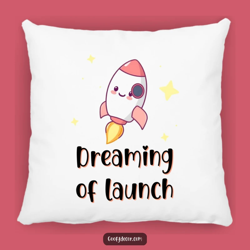Funny Rocket Pillow: Cozy Cosmic Sleep, A Dreamy Funny Gift!