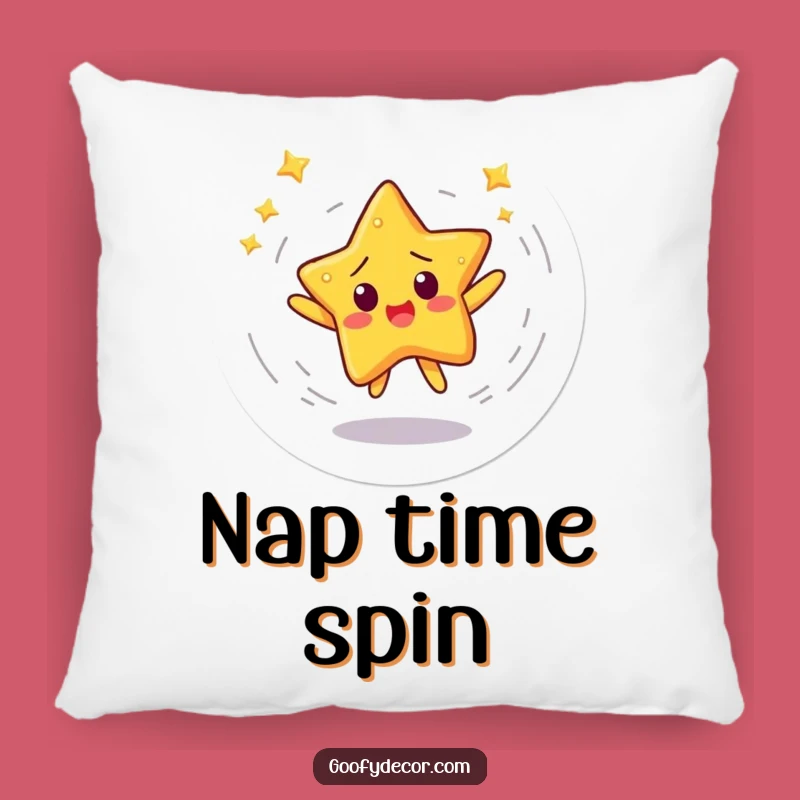 Funny Startled Star Pillow - Cozy Comfort & Cosmic Dreams