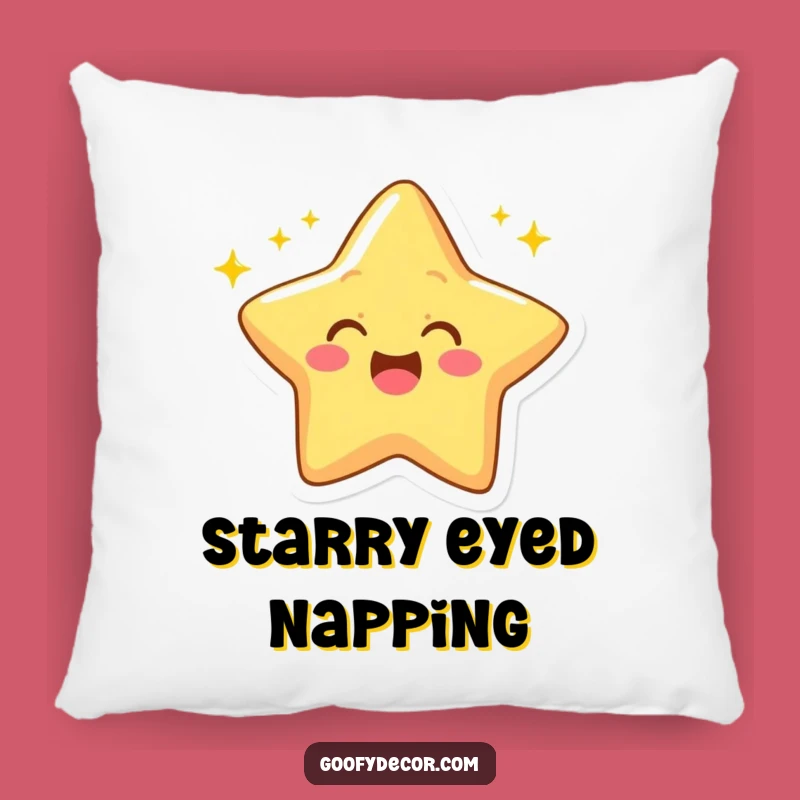 Funny Star Pillow: Cozy Up with a Winking Celestial Friend