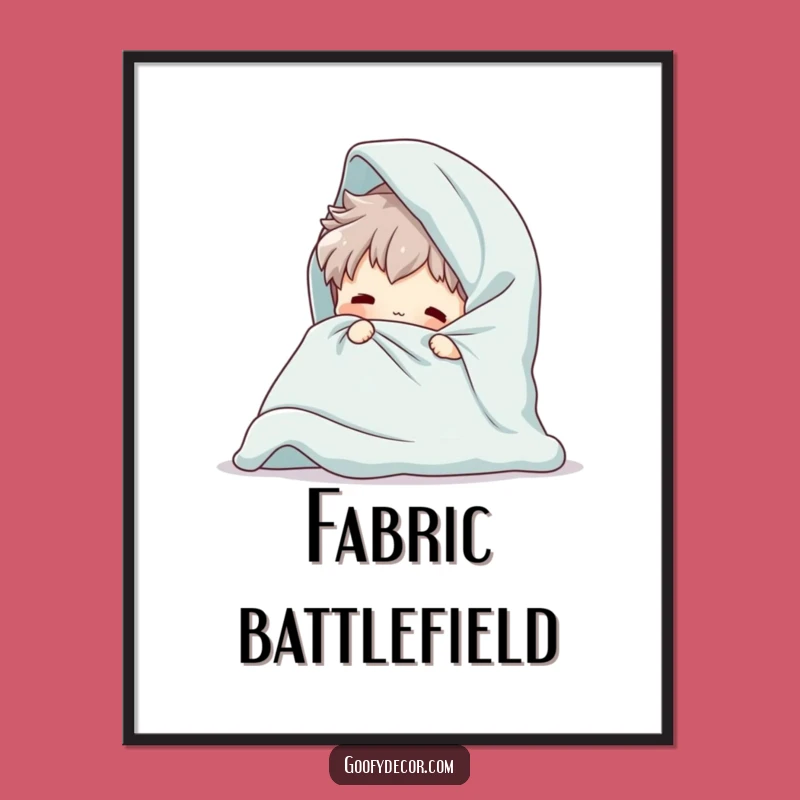 Funny Giant Blanket Digital Print: Hilarious Chore Art for Instant Fun