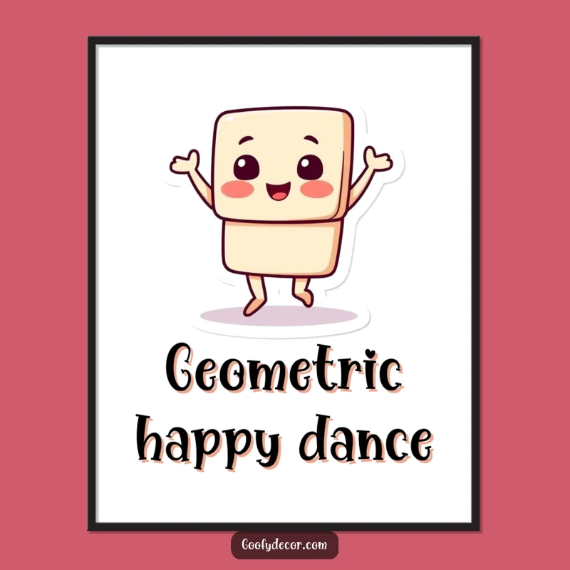 Funny Square Dancer Digital Print: Instant Energetic Art for Walls