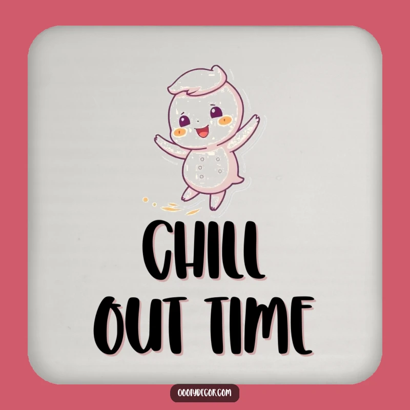 Funny Giggling Snowflake Coaster Set, Protect Surfaces with Wintery Fun