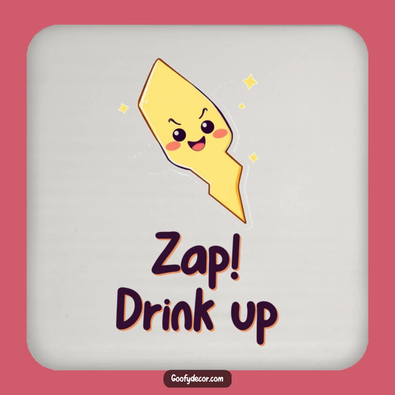 Funny Lightning Bolt Coasters: Playful Character Protecting Surfaces with Style
