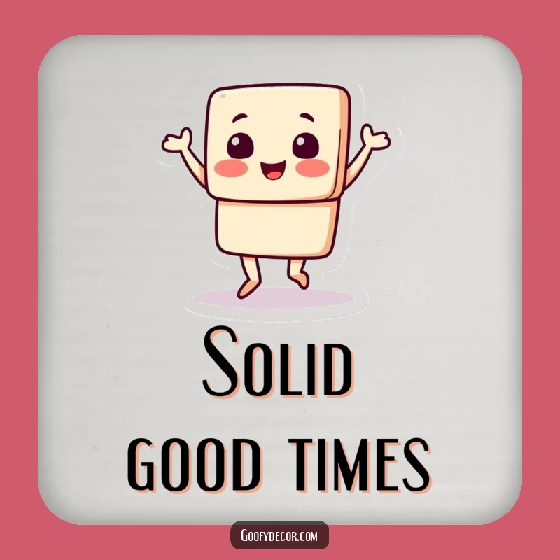 Funny Square Dancer Coaster: Protect Tables with Cheerful Humor