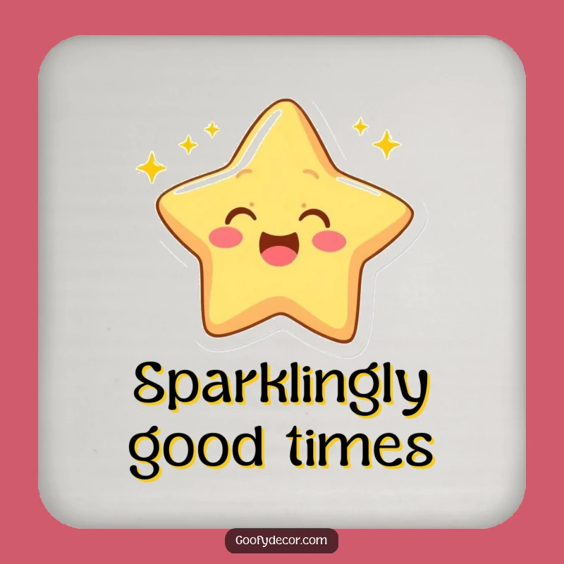 Funny Star Coaster: Protect Surfaces with a Winking Celestial Body