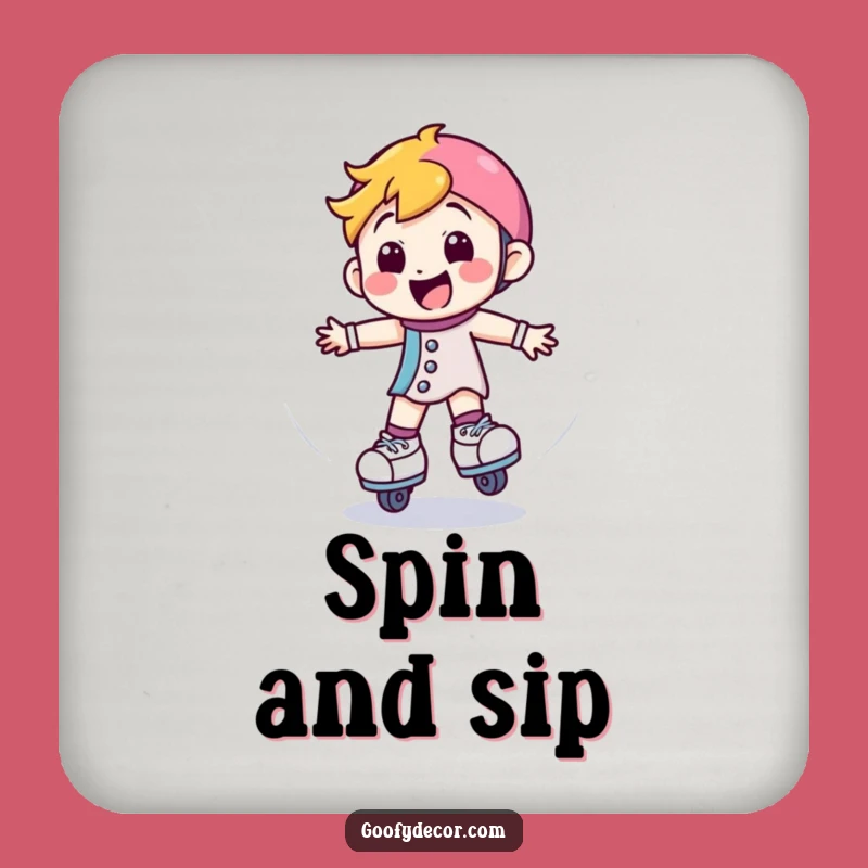 Funny Roller Skate Coaster: Protect Surfaces with Spirited Style