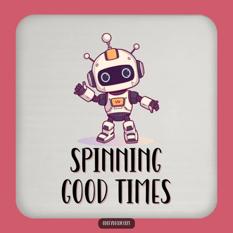 Funny Robot Coaster: Protect Surfaces with Hilarious Dance Moves, a Tiny Funny Gift