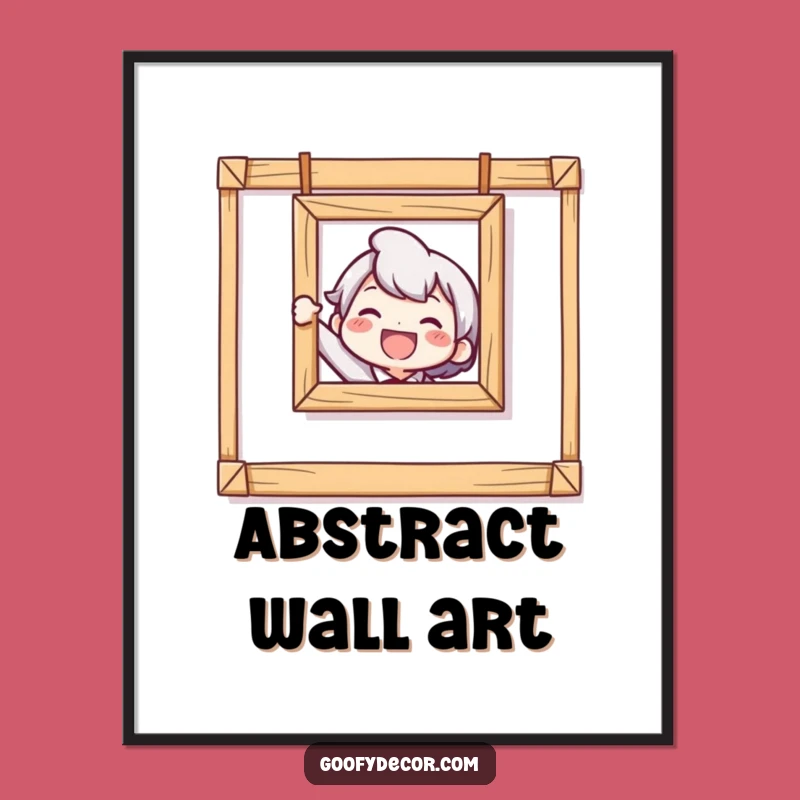 Funny Crooked Picture Poster: Hilarious Wall Art for the Imperfect Home