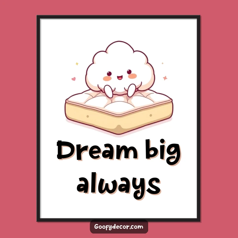 Funny Giddy Cloud Poster - Bring Bouncing Joy To Your Walls