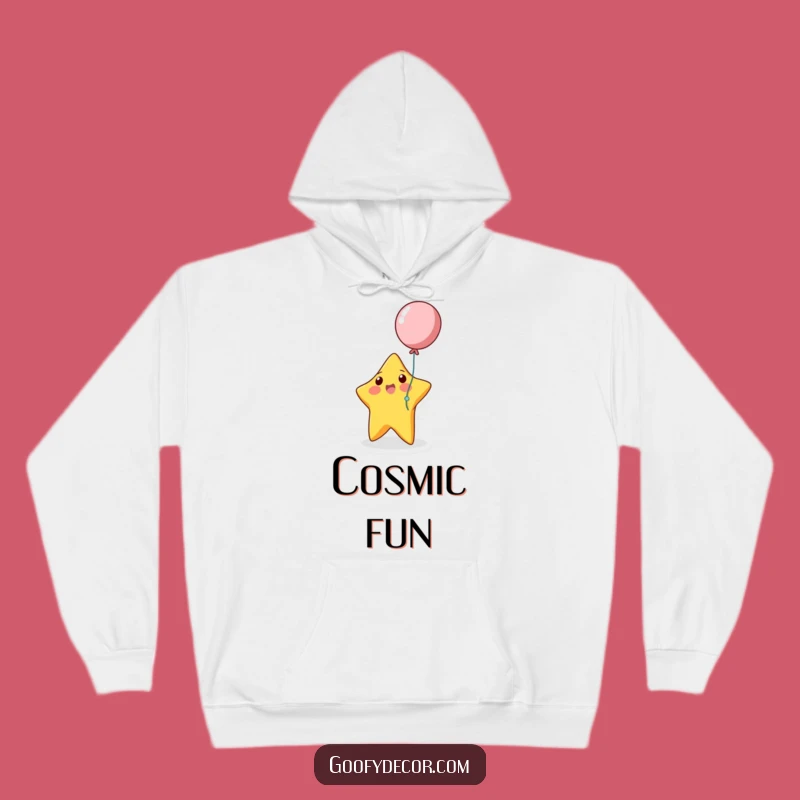Cozy Bouncing Star Hoodie: Playful Balloon Fun, Warm & Whimsical