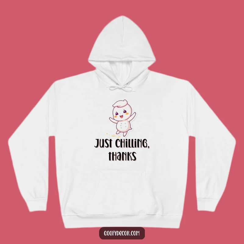 Funny Giggling Snowflake Hoodie, Cozy Winter Comfort and Hilarious Charm
