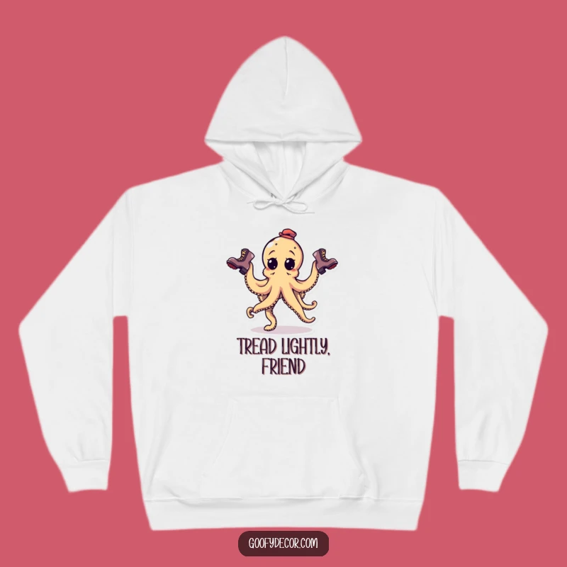 Funny Goofy Octopus Boot Juggling Hoodie: Cozy Chaos for Your Wardrobe