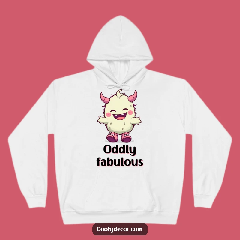 Funny Kawaii Monster Hoodie: Cozy Giggles and Mismatched Shoe Fun