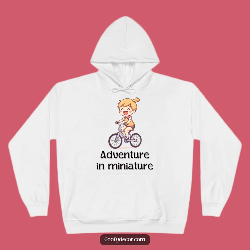 Funny Small Bicycle Hoodie: Cozy Up with a Joyful Little Rider