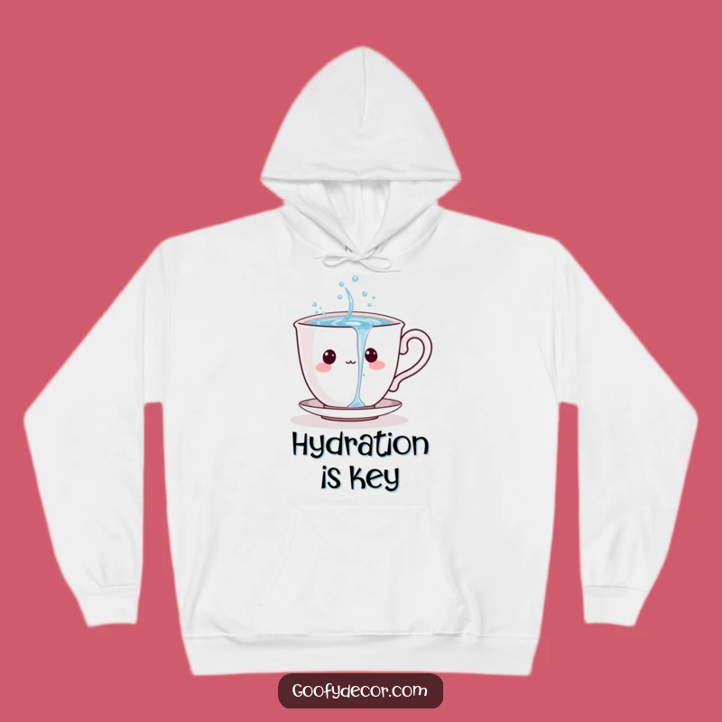 Cozy Funny Teacup Hoodie: Playful Cartoon Character Warm Beverage Wear Gift