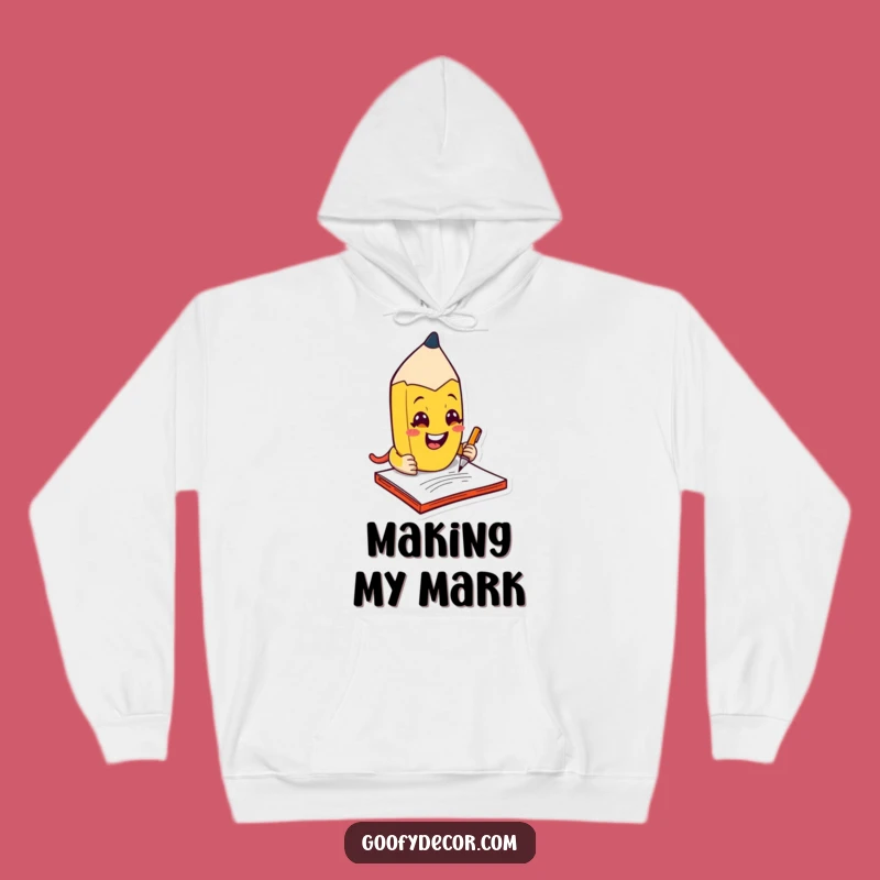 Funny Kawaii Pencil Scribble Hoodie: Cozy Creativity & Mischief - Ideal Funny Gift!
