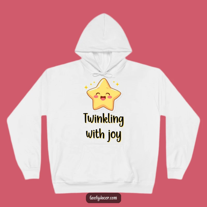 Funny Star Hoodie: Cozy Up with a Winking Star and Twinkling Rays