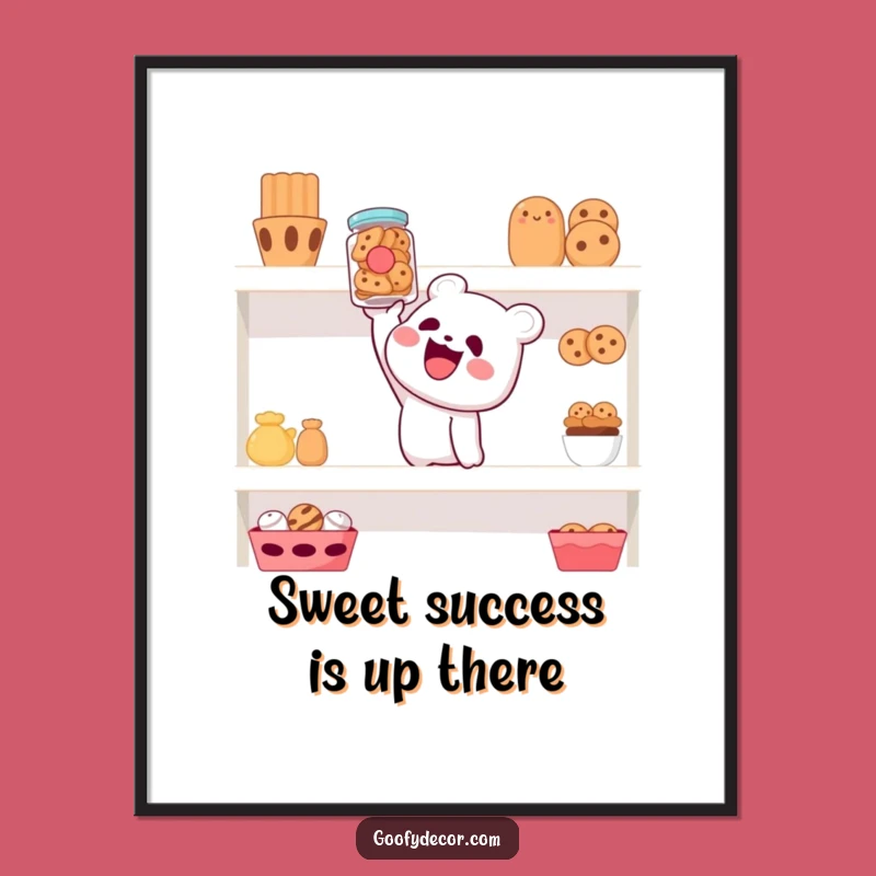 Funny Free Printable Wall Art: Cookie Jar Craving! Quirky Downloadable Art for Your Home