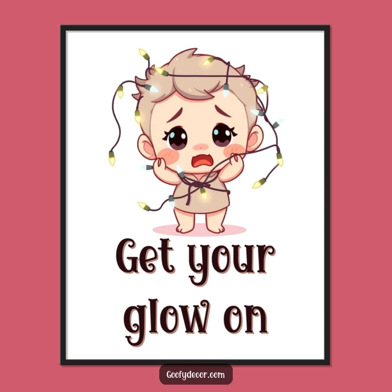 Funny Free Printable Wall Art: Fairy Light Frazzle! Quirky Downloadable Art for Your Home