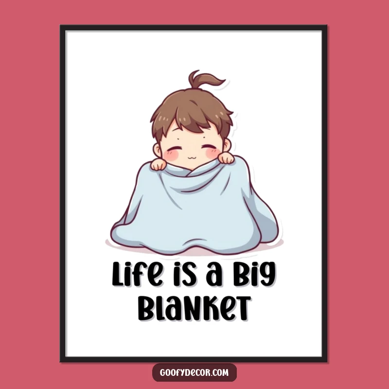 Funny Free Printable Wall Art: Giant Blanket Shenanigans! Quirky Downloadable Art for Home