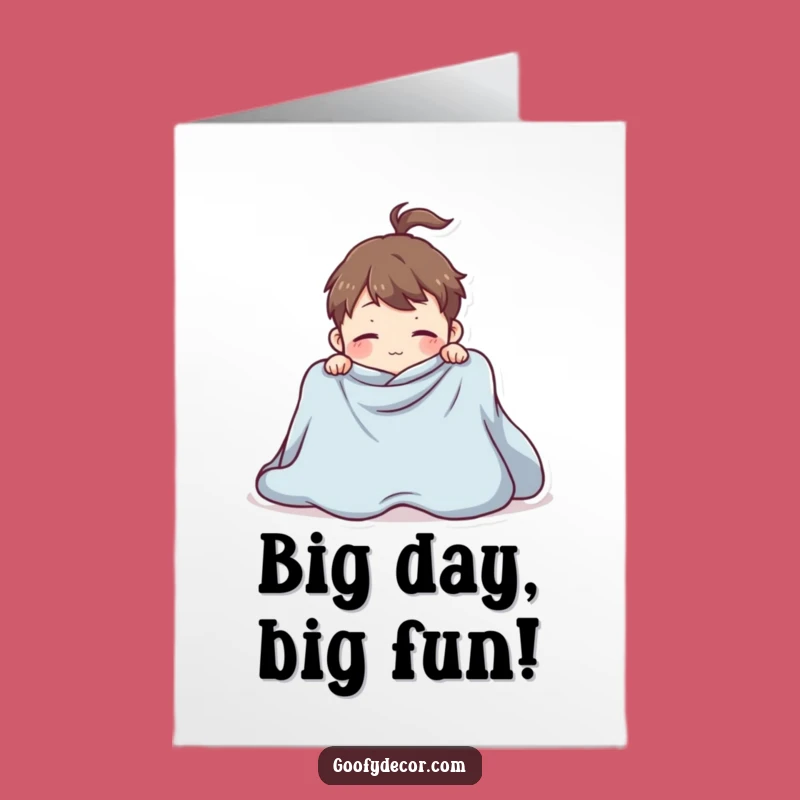 Free Printable Birthday Card: Giant Blanket Chaos! Hilarious Downloadable Gift for Fun Times
